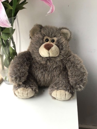 Vintage grizzly bear plush - bear,