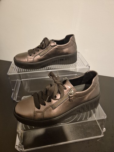 Gabor ladies leather trainers - gabor,