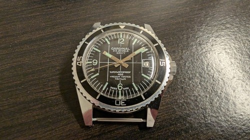 Cardinal navy divers watch - navy.,