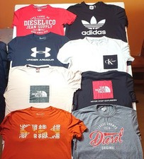 25 Items BRANDED Clothes Adult T-shirts Grade A B Joblot Wholesale Resale Lot 63