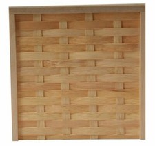 Natural finish wattle fence - natural,