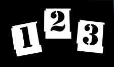 Military Style Number Stencil Set 0-9 Stencil Font Army Number Stencils