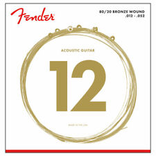 Fender 80/20 Bronze Acoustic Guitar Strings (.012 - .052)