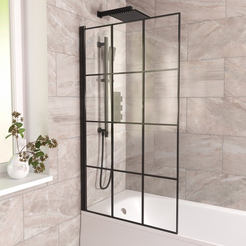 800mm square bath screen - square,