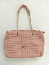 Moschino Blush Quilted Pink Bag Top Handled Handbag Zip Top 16" x 11" 