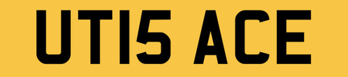 Number plate private - ut,
