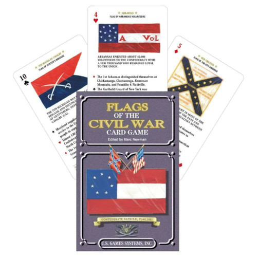 Civil war flags playing cards - flags,