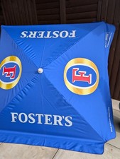 FOSTERS LAGER  1.5  meter SQUARE PARASOL Pub Beer Garden Umbrella Parasol NEW