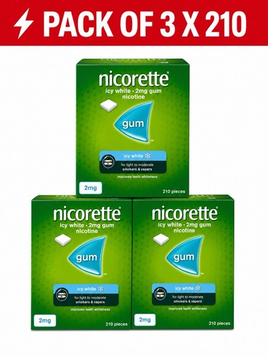 Nicorette icy white gum 2mg - icy,