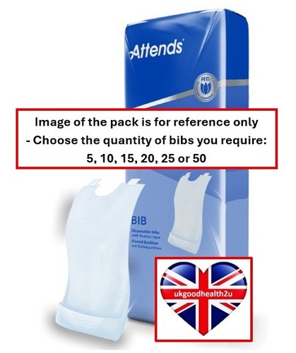 Attends disposable adult - adult, bibs
