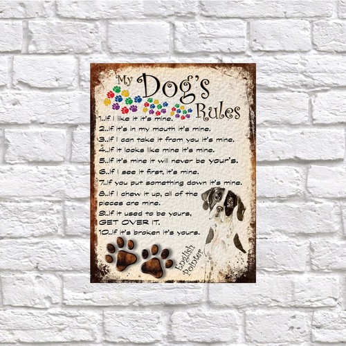 Dog rules retro style - my, dog's