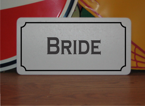 Bride metal sign for - metal, church
