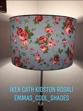 IKEA Rosali Cath Kidston Blue Floral Roses Handmade Lampshade Flowers 20 25 30