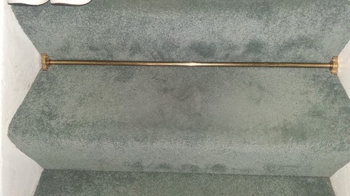 Solid brass staircase runner - solid,