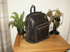 Dr. Martens soft black leather backpack rucksack (281)