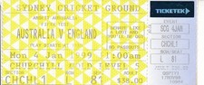 CRICKET TICKET - Australia v