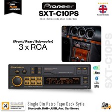 Pioneer SXT-C10PS DAB+ Bluetooth 1-DIN Retro Car Stereo Tape Deck Style Head Uni