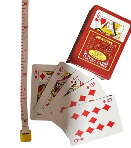 Mini playing cards miniature - cards,