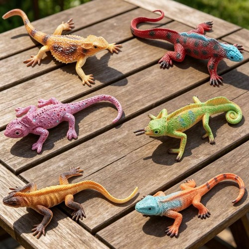 Realistic lizard figurine - lizard,
