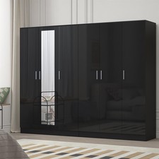REFLECT Black Gloss Wardrobe