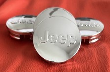4x 63mm Jeep Gloss Silver