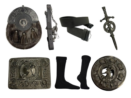 Stag head sporran - six, pieces