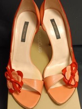 Sergio Rossi Orange Leather