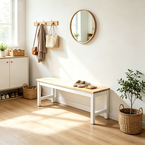 90cm solid pine bed - 90cm, bench