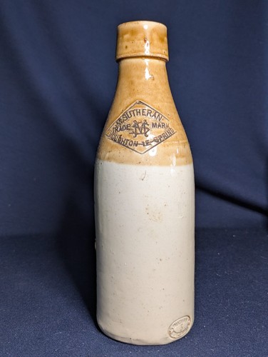 Stoneware ginger beer bottle - ginger,