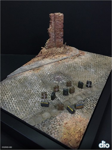 Built painted diorama - painted,