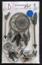 Dreamcatcher Keep the Wild in You Ciao Bella Stamping Art clear craft stamp set