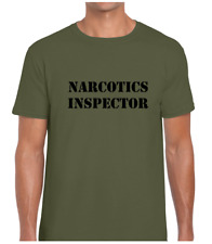 NARCOTICS INSPECTOR FUNNY T SHIRT MENS TEE DRUGS WEED MARIJUANA JOKE DESIGN COOL