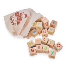 Wooden Alphabet Blocks by Mentari Toys for Toddlers Montessori Toys for Kids
