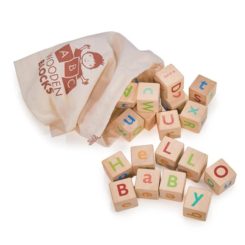 Wooden alphabet blocks - alphabet,