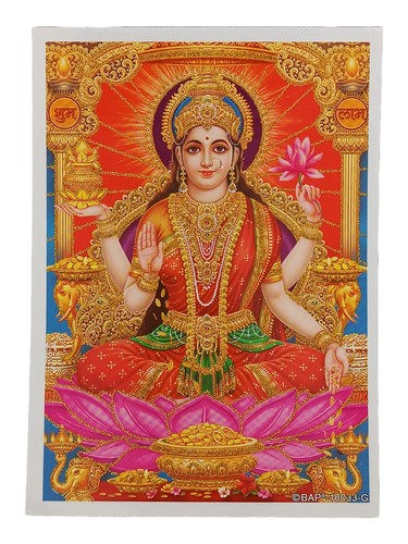 Lakshmi hindu god glossy - hindu,