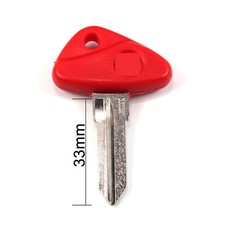 Red Uncut Blade Blank Key For