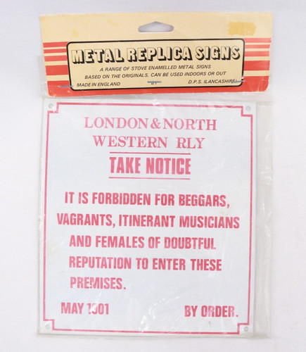 Vintage sign metal replica - sign,