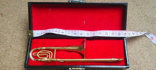 Dollhouse trombone model brass - dollhouse,