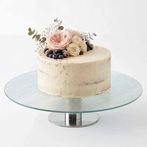 30cm rotating glass - cake, stand