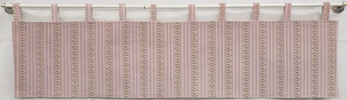 Striped vines tab top - tab, valances