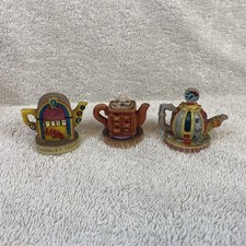 Tetley Tea Vintage Figures x 3 Bundle Teapot Houses Clarence Maurice Gaffer