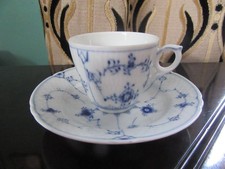 ROYAL COPENHAGEN BLUE DENMARK COFFEE CUP AND MATCHING SAUCER