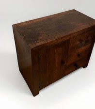 Dark Wooden Credenza Bookcase TV Storage with 3 Drawers Living Room Furniture