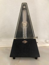 SX Wooden Case Clockwork Metronome With Chime made in GDR (winding Key Damaged)