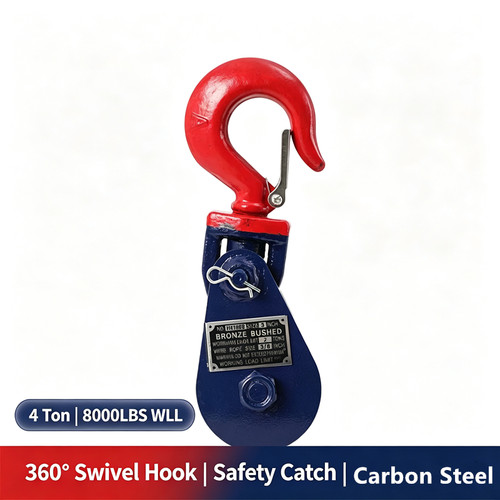 Ton snatch block with 360 - block, 360°