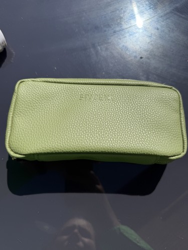 Space olive green - green, faux