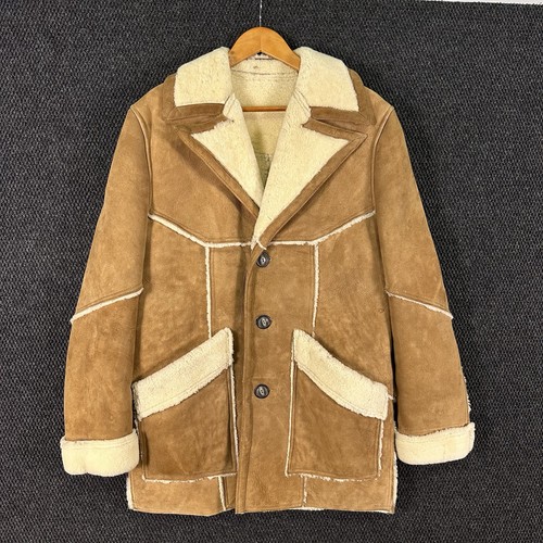 Vintage silton shearling coat - vintage,
