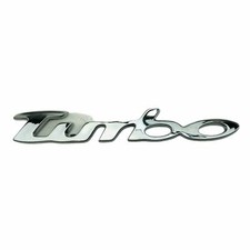 Turbo Chrome Badge Car Turbo