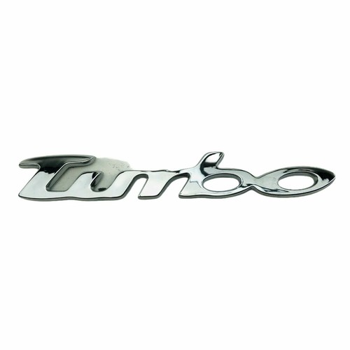 Turbo chrome badge car - turbo,