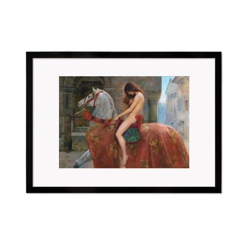 Lady godiva wall art print - lady,